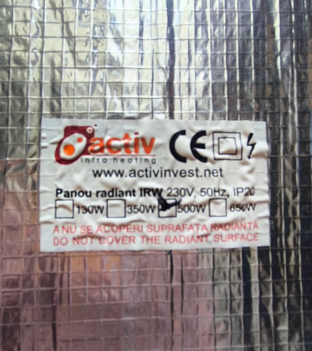 Panouri (infra) radiante 500W