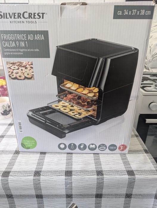 Friteuză Air Fryer SilverCrest 9 în 1 1800W NOUĂ