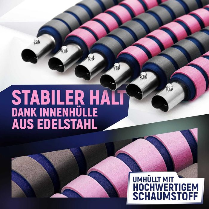 TBoonor Hula Hoop Обръч за възрастни, от неръждаема стомана