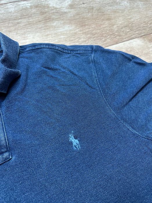 Tricou Polo Ralph Lauren L Slim Fit Albastru Indigo Bumbac Fit M