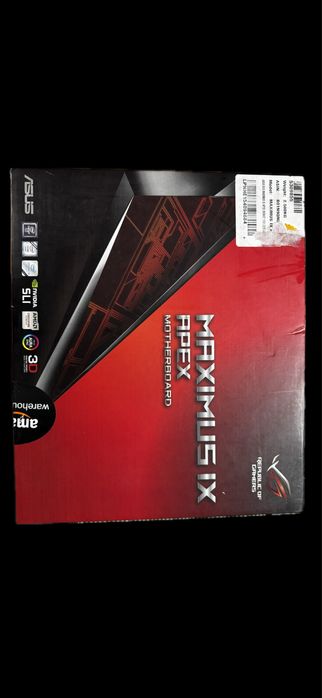 Дънна платка Asus ROG MAXIMUS IX APEX Z270 LGA1151 v1 + Intel i7 6700k