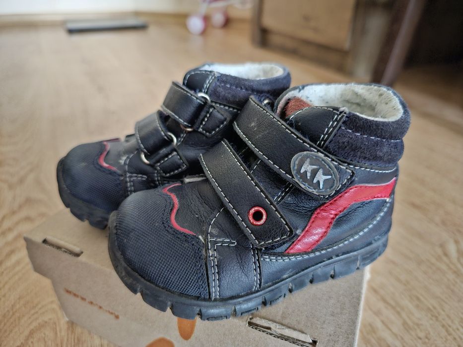 Детски боти "Колев и Колев", естествена кожа, 22 номер