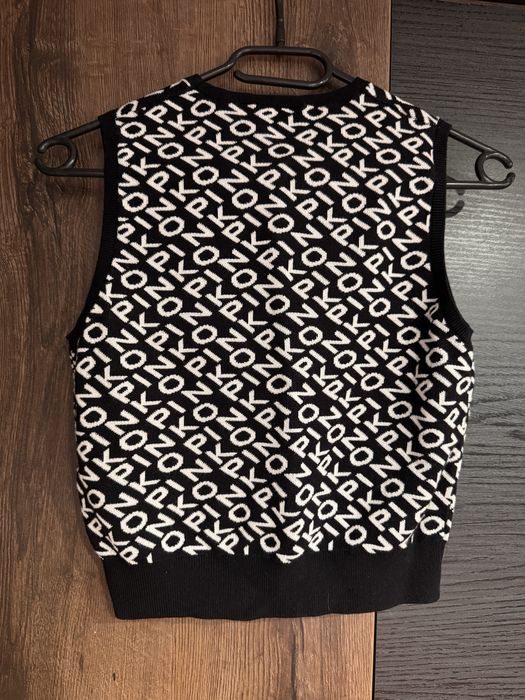 Дамски плетен топ Пинко