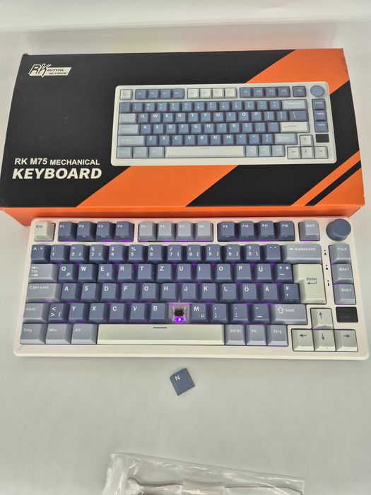 Tastatura Mecanica Wireless Royal Kludge RK M75 OLED - Brown Switch