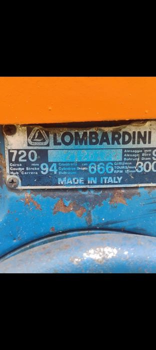 Motocultor 18 cai pornire la cheie , lombardini