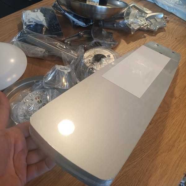 НОВ! Вентилатор за таван с осветление и дистанционно, 132 см