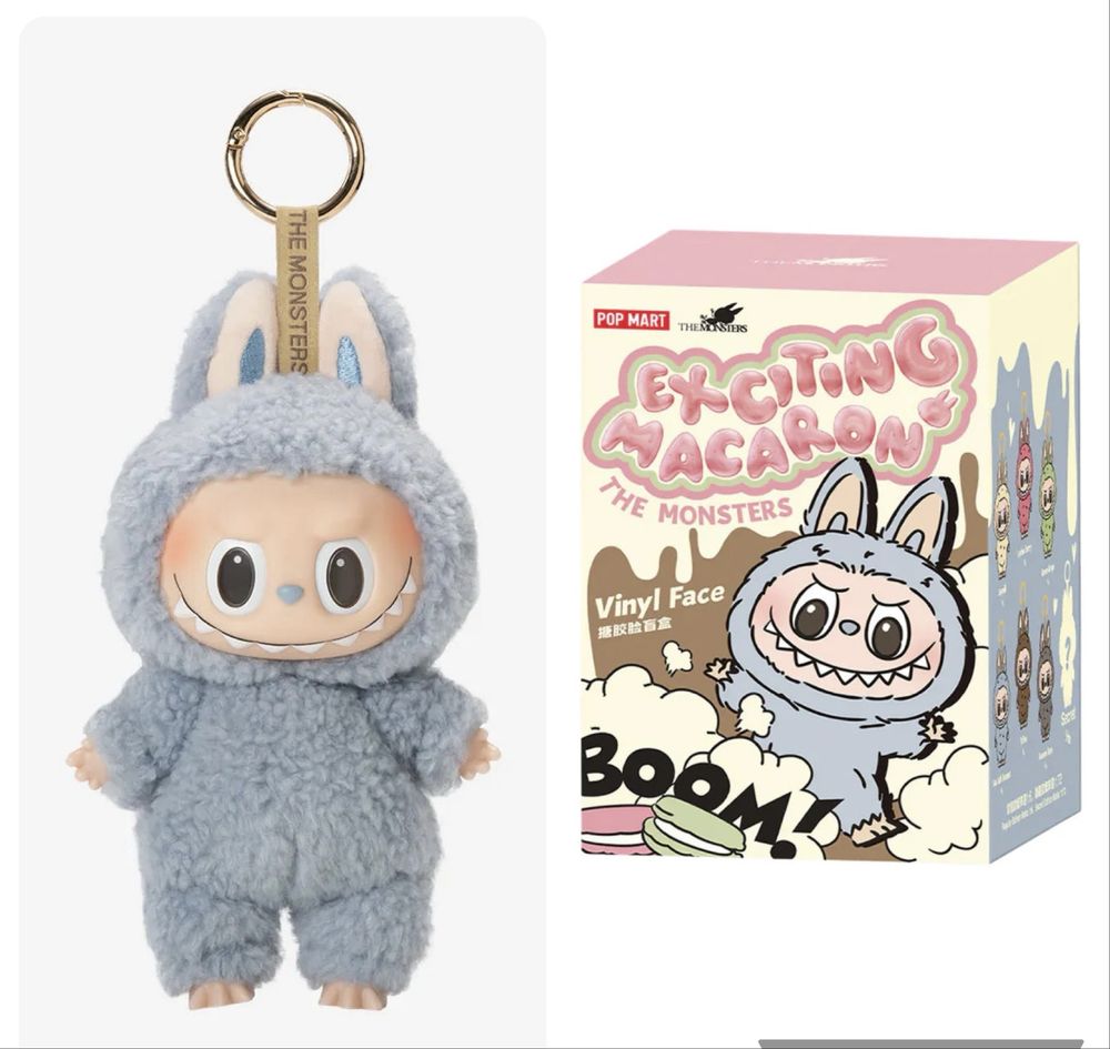 ラブブ EXCITING MACARON see salt coconut Pop Mart Blind Box - The Monsters Labubu Exciting Macaron