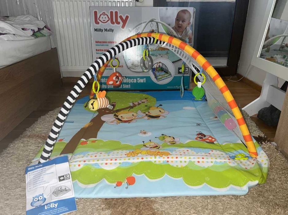 Centru de activitati bebe, Salteluta educativa 5 in 1, Milly Mally