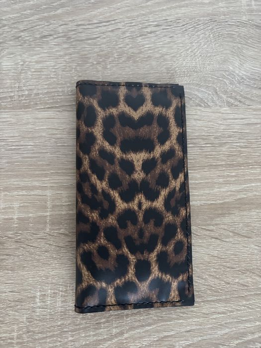Vand portofel din piele naturala , animal print (homemade)