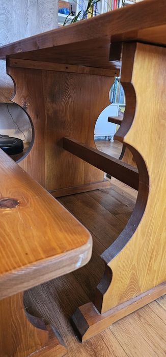 Дървена маса със столове Баварски стил