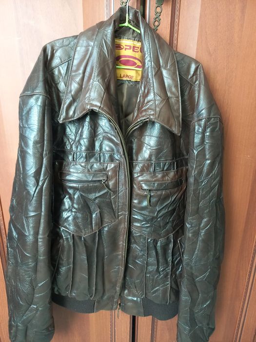 Куртка кожанная б/у