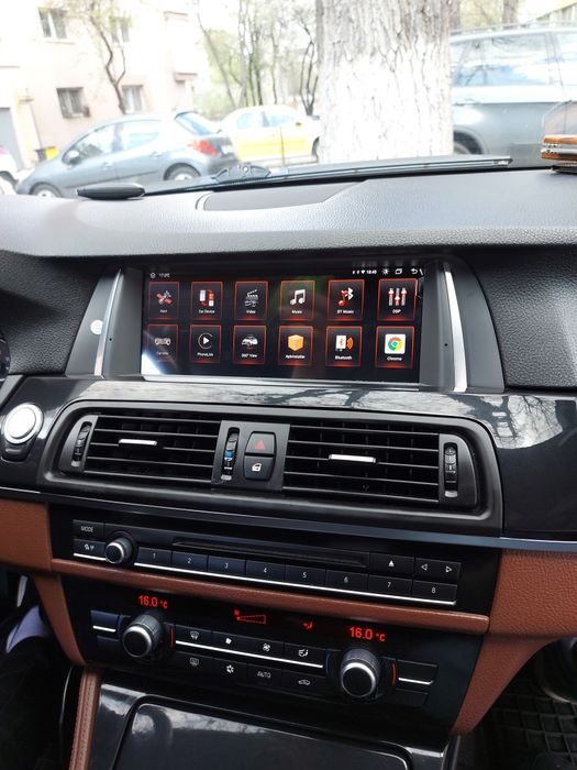 Navigatie Android Carplay BMW F10 seria 5 Waze YouTube