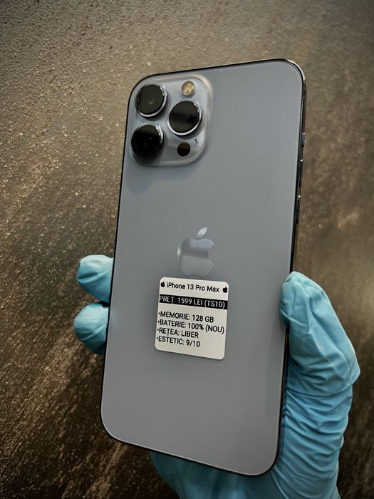  iPhone 13 Pro Max  Baterie 100% - 128 GB - Sierra Blue