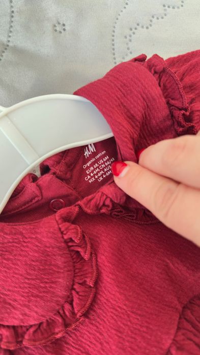 Коледна бебешка рокля H&M
