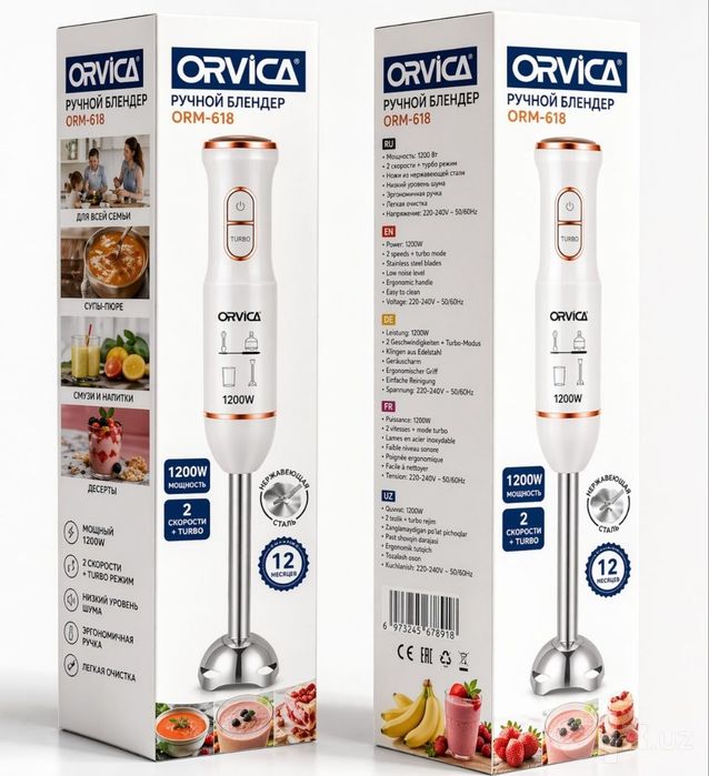 Ручной блендер ORVICA ORM-618 model Original blendr Optomga Narxi yana