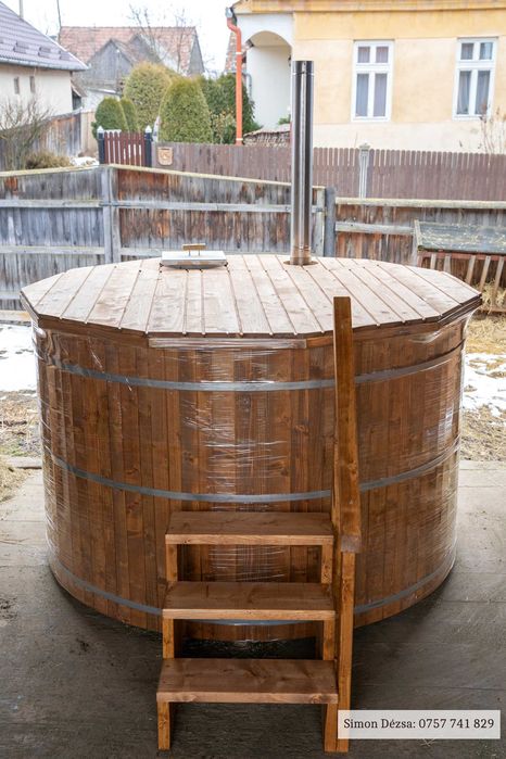 Ciubar din lemn cu soba inox si toate componentele inclus in pret!