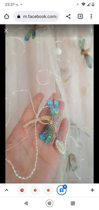 Пола тюл и подплата в светъл прасковен цвят- лично предаване София