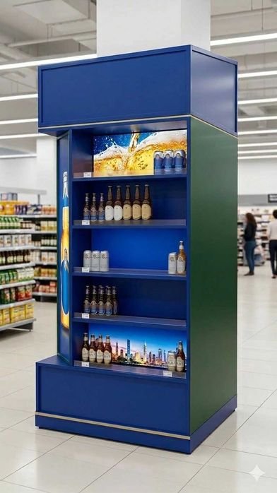 Торец торговый с led экраном