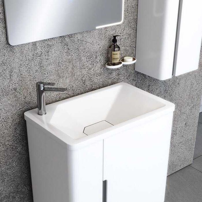 PVC шкаф за баня с мивка ELIA WHITE 60 см