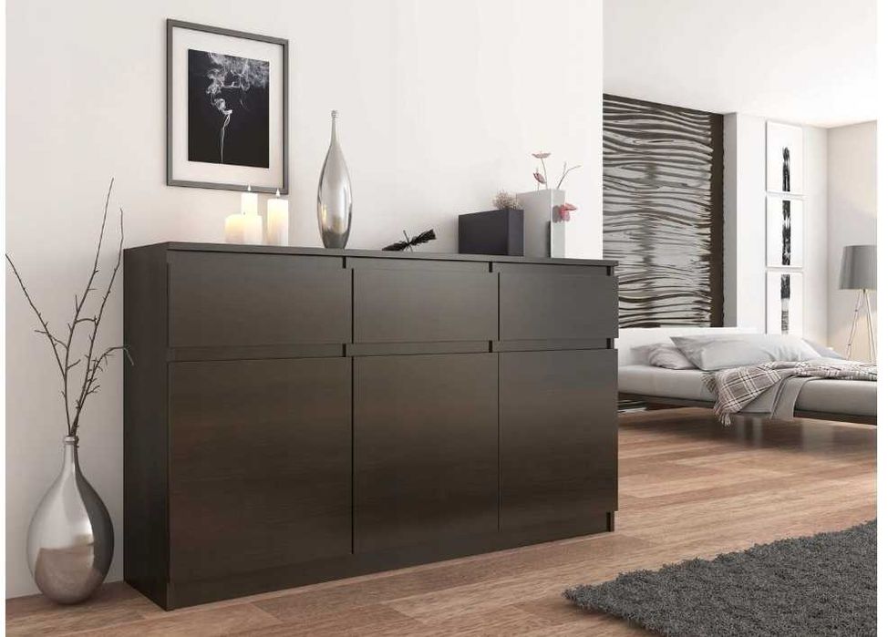 2 x Comoda birou / dormitor Wenge