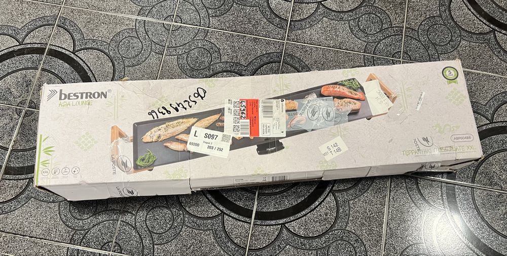 Grătar Electric Teppanyaki XXL Bestron Asia Lounge, 90cm, 2000W