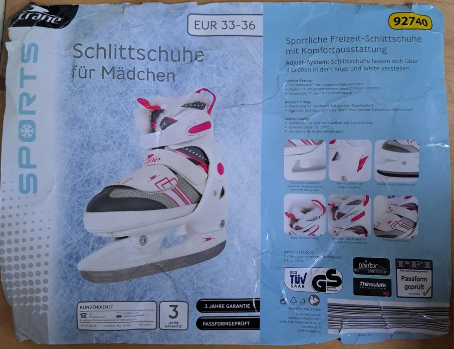 Детские коньки Crane