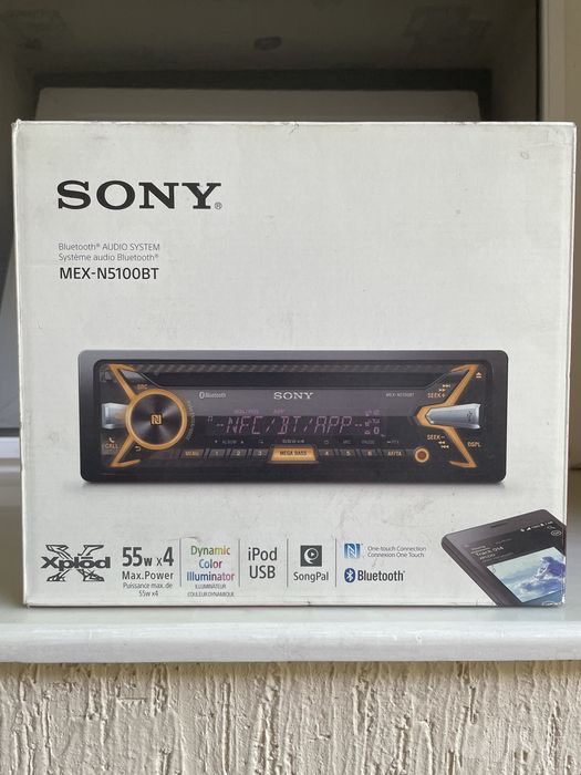 Автомагнитола Sony, аудиосистема MEX-N5100BT