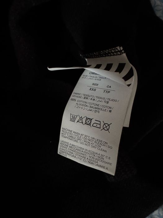 Bluza Off White neagra cu imprimeu galben