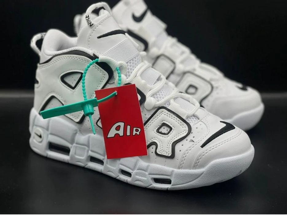 Nike Uptempo AIR alb-negru
