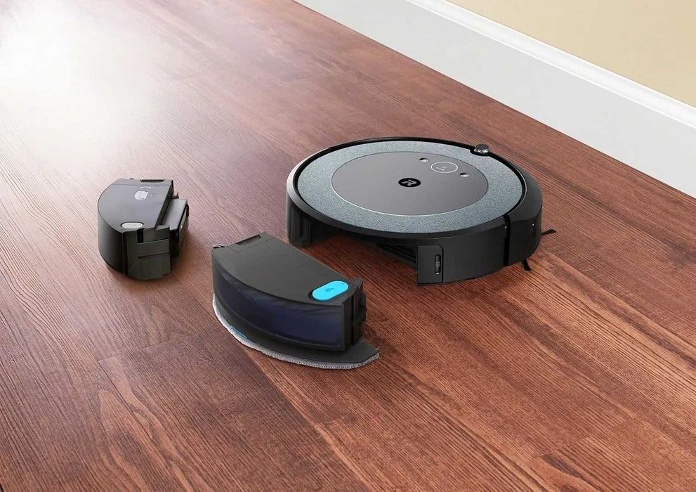 Прахосмукачка робот iRobot Roomba Combo i5 за сухо и миеща КАТО НОВА