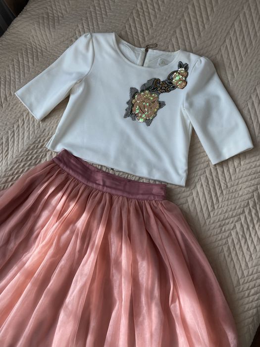 Нарядное платье комплект на девочку 10-11 лет