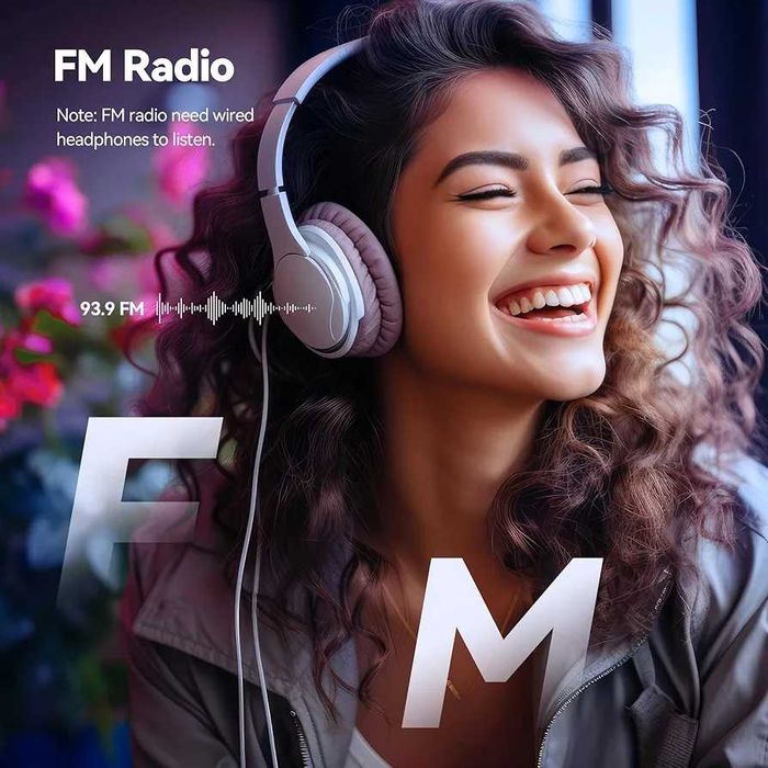 Mузикален плейър с високоговорител и FM радио, сензорни бутони