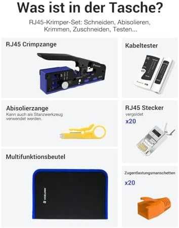 VCELINK мрежов комплект RJ45 клещи + тестер