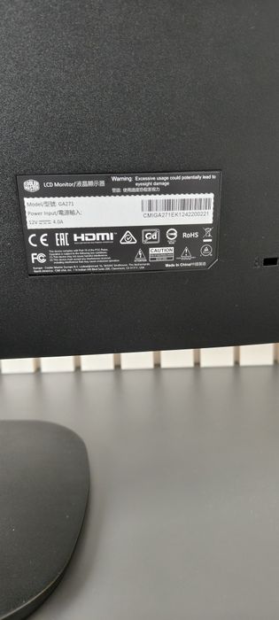 Monitor gaming Cooler Master GA271