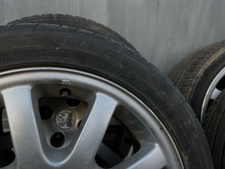 Jante aliaj Peugeot 206 R16 + anvelope 205/45/R16 – set 4 buc