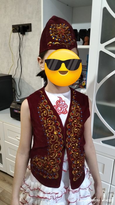 Национальный казахский набор для девочки (3–8 лет)