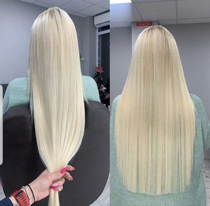 Коса!Платинено русо  /93см. 180 гр.