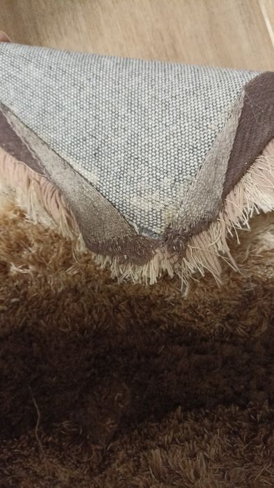 Рошав шаги килим бежево и кафяво 120/160