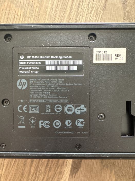 HP 2013 UltraSlim Docking Station