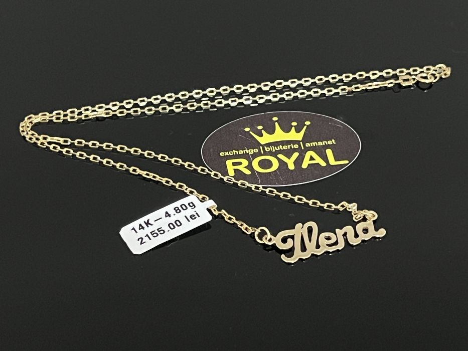 Bijuteria Royal CB : Lantisor dama ILENA aur 14k 585  4,80 gr