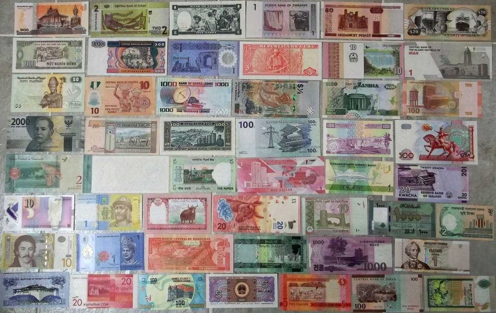 Loturi diverse de bancnote straine