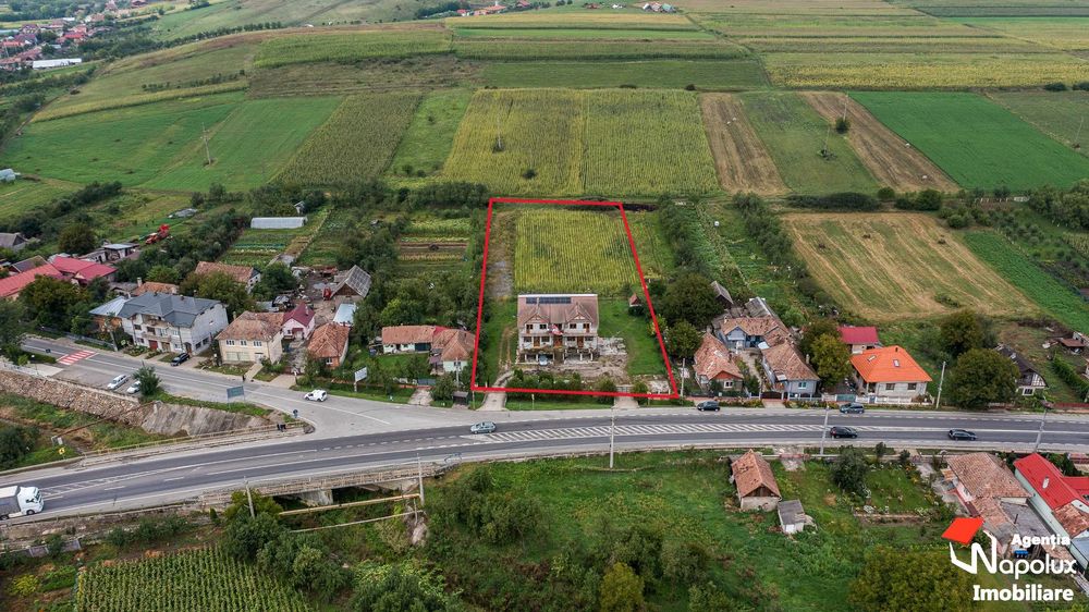 Casă + teren mare în Iclod, DN1C – ideal investiție
