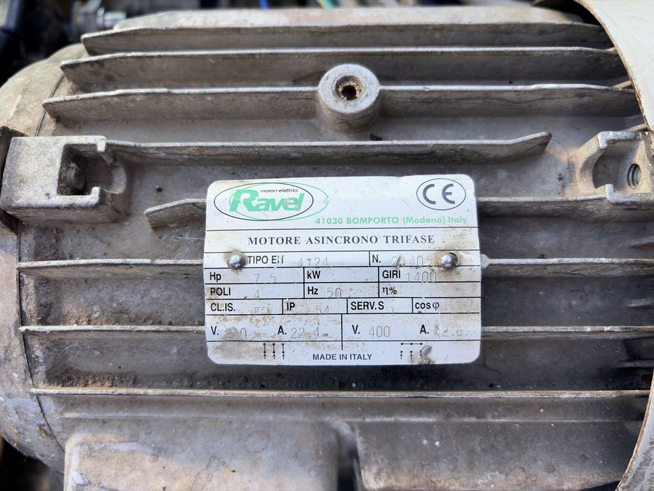 Pompă profesională HAWK MT1520L – 200 bar – cu motor electric 5,5 kW și bypass