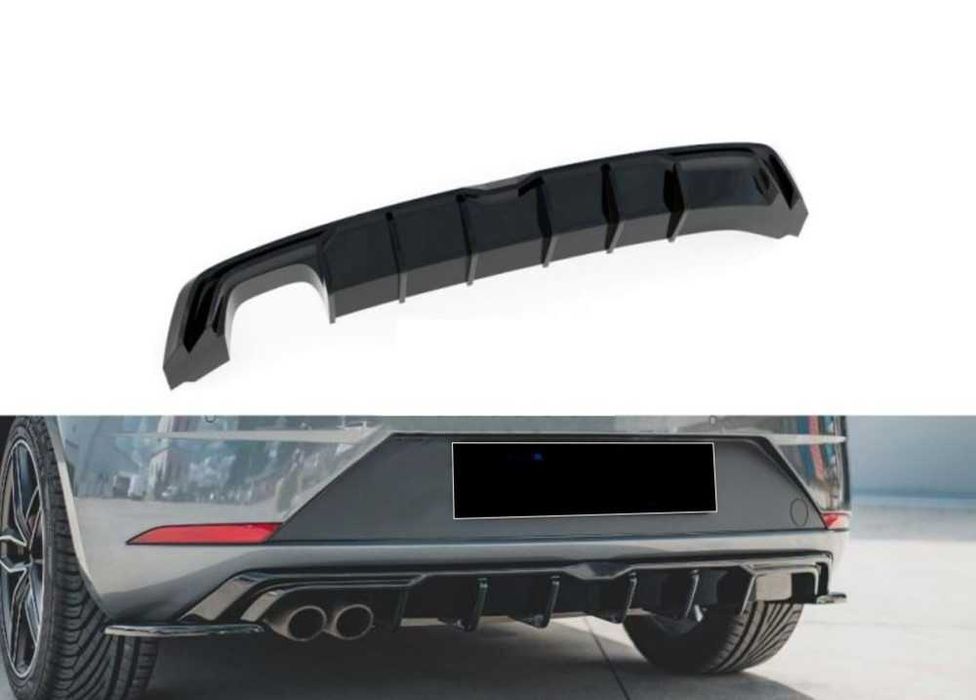 Сеат леон мк3.5 дифузьор за задна броня фейс / seat leon mk3 добавка