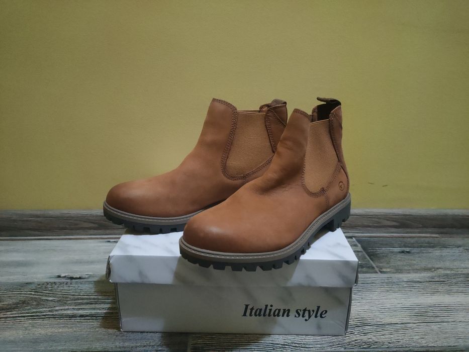 Дамски боти - естествена кожа