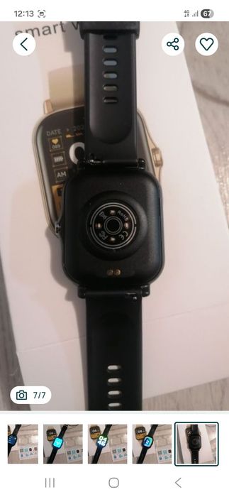 Ceas sport cu ecran tactil, ecran HD TFT de 4.65 cm, corp aliaj, curea TPU, nou