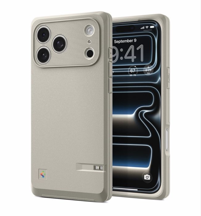 Чехол Spigen для iPhone 17 Pro Max в стиле Macintosh -