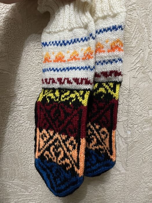 Шерстяные вязанные носки ЧОРАБЫ