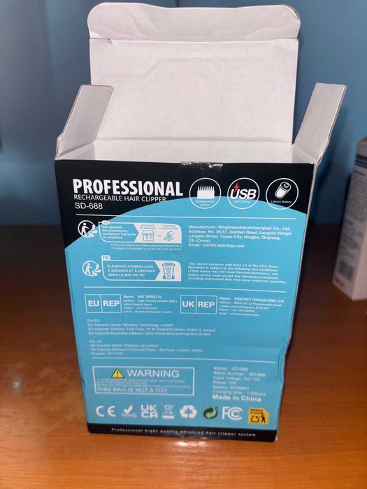 Mașină de Tuns / Trimmer Profesional 3-în-1 (Păr, Barbă, Corp) - Afișaj LED & USB