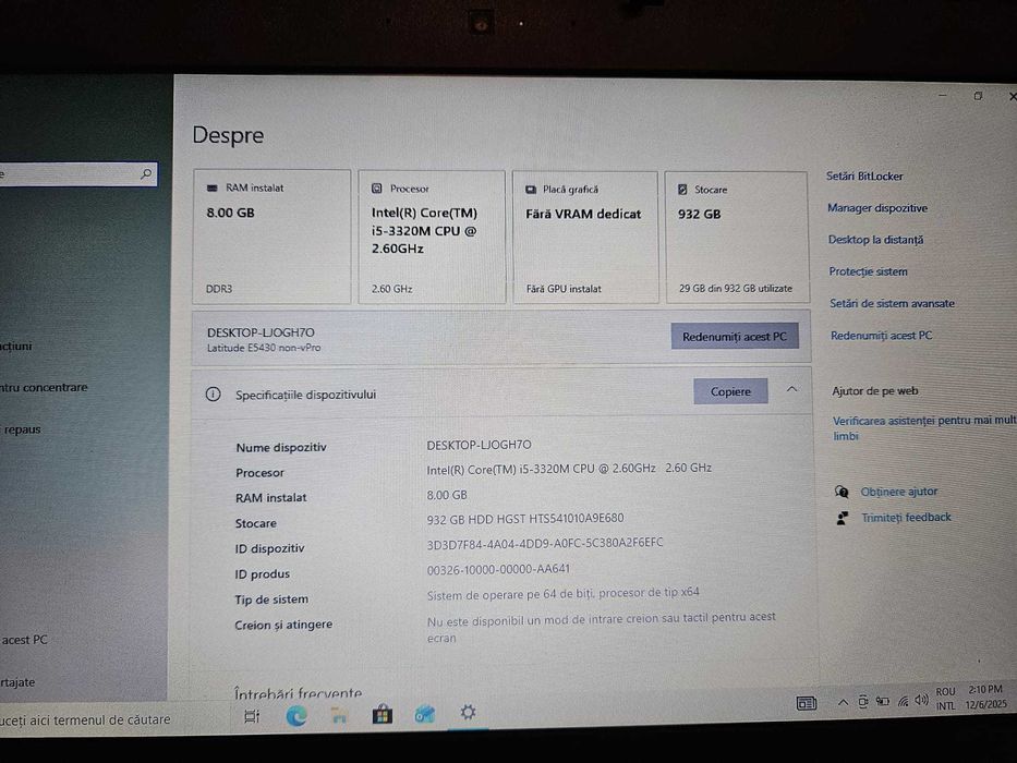 Laptop Dell Latitude E5430 – i5, 8GB RAM, HDD 1TB
